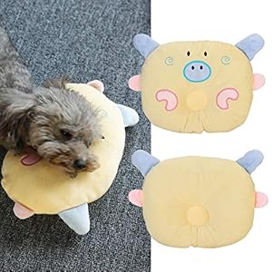  Dog-Bed-Pillow-Cute-Cartoon-Pig-Animal-Shape-Neck-Support-Pet-Pillow-Dog-Plush-Cervical-Spine-Protection-Sleeping-Pillows-for-Small-Dogs-and-CatsYellow