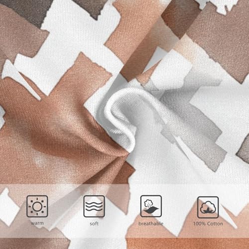 KLL Brown Houndstooth Toddler Boys' Soft Underwear Breathable Undies3