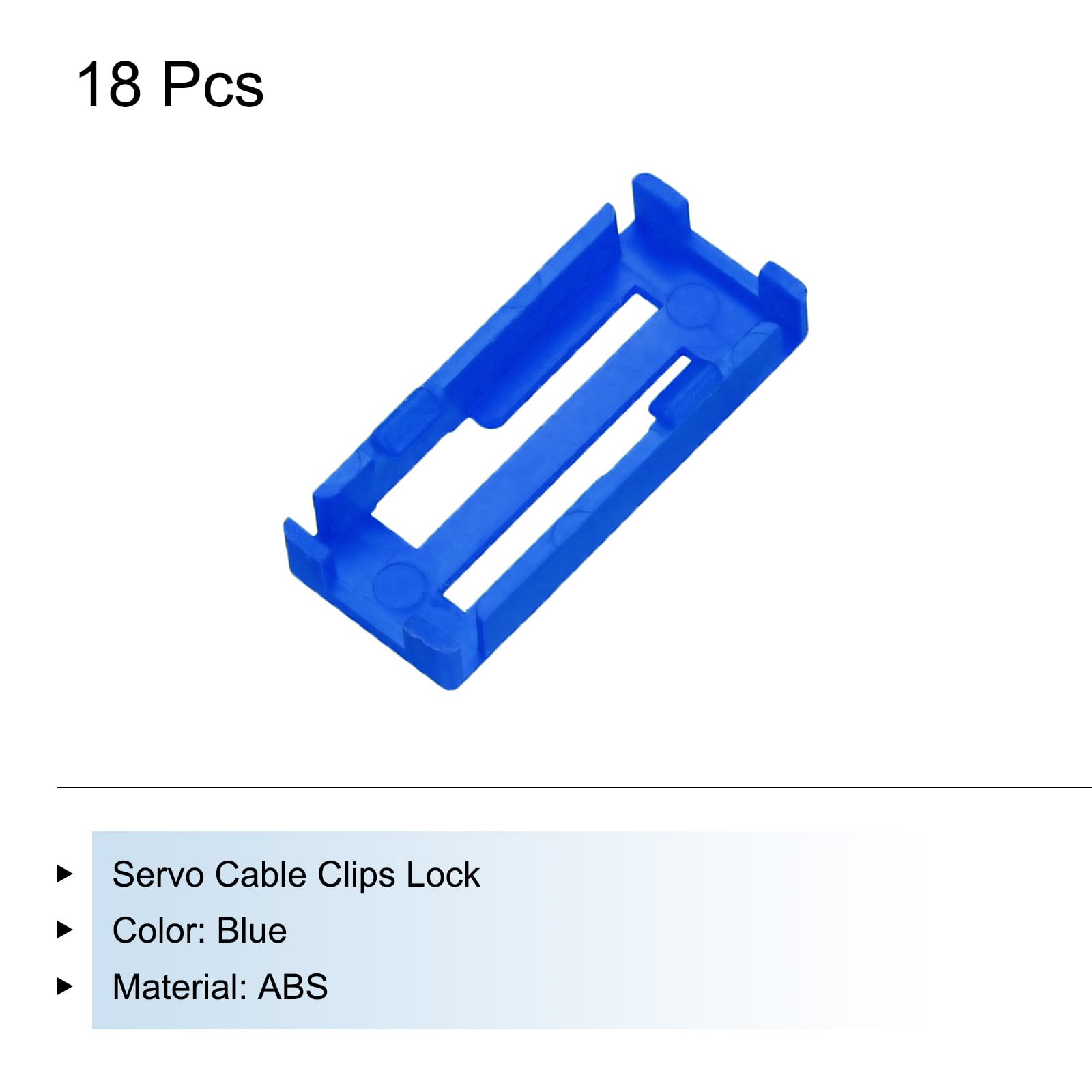 QUARKZMAN 18 Piezas Clips de Cable de Servo Bloqueo de Seguridad ABS para Avión RC Barco Modelo DIY
