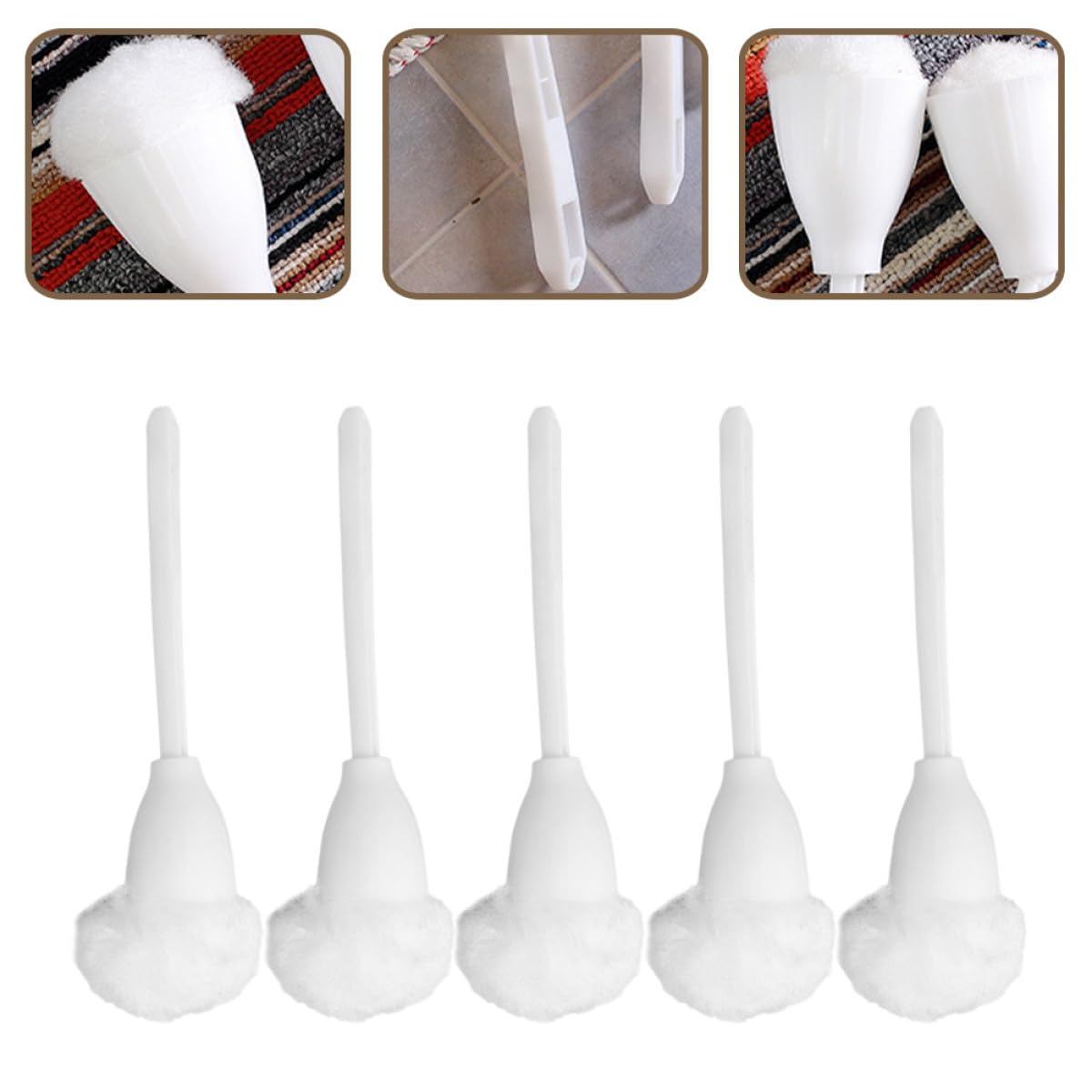 Luxshiny 5 Piezas Cepillo de Baño Herramientas Limpieza Fregador Cepillo de Baño y Bañera Limpiadores Domésticos