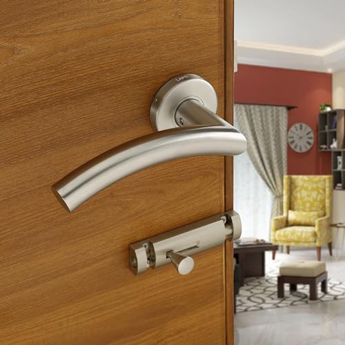 Image of LAPO Keyless Lock for Bathroom Door | 45x45mm Lock Body | Brass Latch System | Works with 30-50mm Doors | Matt Finish | Reversible Door Support | Quick Fit Setup | 3 Years Warranty | CMH-5T