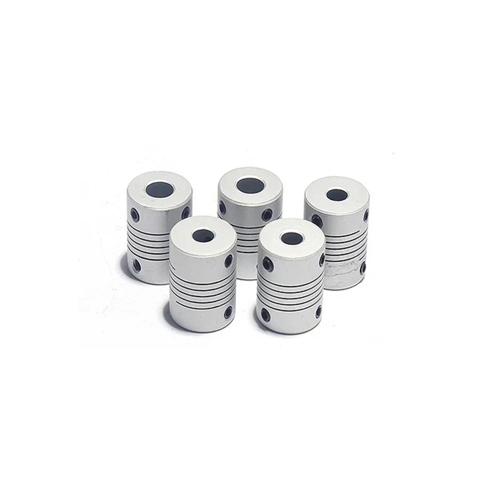 Acoplador de eje de mordaza de motor CNC de aluminio D19L25, 5 mm a 8 mm, acoplamiento flexible, diámetro exterior de 19 x 25 mm, envío directo, 3/4/5/6/7/8/10 mm(5x5)
