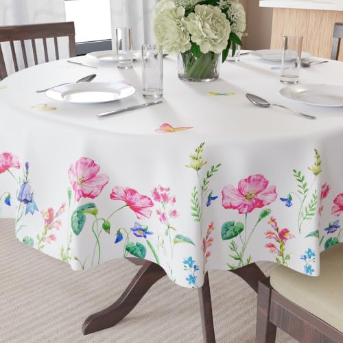 Image of Encasa XO Dining Table Cloth 4 Seater, Water Repellent Table Cover