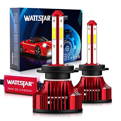 wattstar H7 14000LM LED Headlight Bulbs with Cooling Fan, Low/High Perfect Beam, DOB1430 Chips, 34W Per Bulb, 6500K Pure White, Pack of 2 …