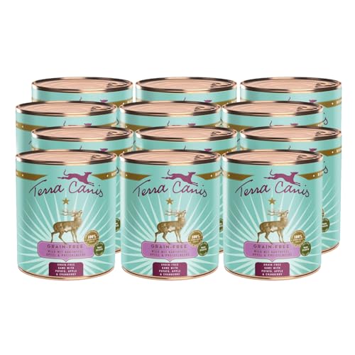 Terra Canis Wild mit Kartoffel, Getreidefrei Nassfutter für Hunde, 12x800g