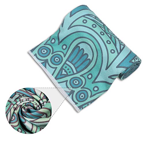 PIDO Toalla de yoga caliente exclusiva bolsillo de esquina impreso esterilla de yoga toalla de microfibra no se desliza para yoga caliente, bikram Ashtanga y pilates bolsa de transporte gratis