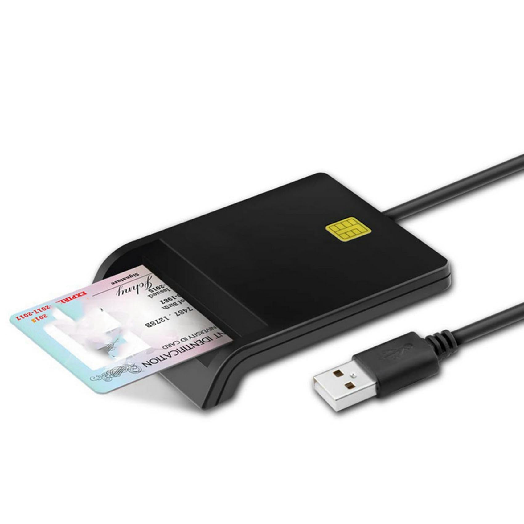 10X Lector de Tarjetas Inteligentes USB para Tarjetas Bancarias IC/ID Lector de Tarjetas EMV 7 8 10 para Linux OS USB- ISO 7816