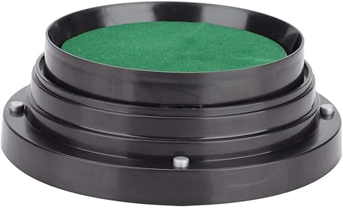 Miniatura 3 de Bnineteenteam Rodillo automático de dados, cubierta de dados de plástico transparente, para bar, bar, antitrampa, negro, con 5 dados de ajedrez,