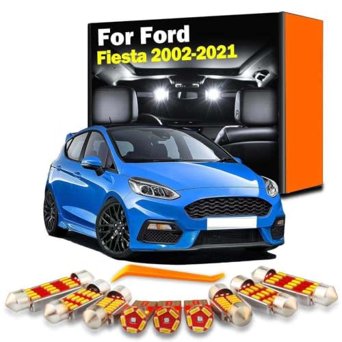 Iluminación LED interior de Ford Fiesta para techo, maletero y reposapiés