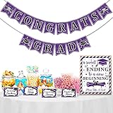 Yaaaaasss! Purple Graduation Candy Bar Dessert Buffet Decoration-A Sweet Ending to A New Beginning...