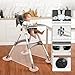 Baby High Chair, 6 in 1 Convertible High Chairs for Babies and Toddlers with 5-Point Safety Harness,Foldable High Chair for Space-Saving, Adjustable Dining Tray,Backrest & Height,Easy to Clean Surface