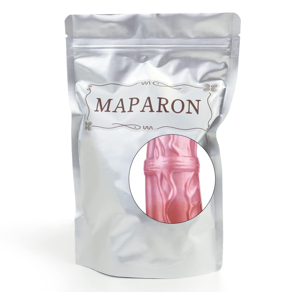 MAPARON アナルプラグ 吸盤付き 凹凸あり シリコン ピンク S 5.2cmx21.2cm