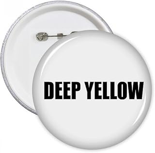 DIYthinker Regalo del botón de profundidad de color Amarillo Negro Nombre pernos redondos Placa Ropa decoración 5pcs Multicolor SG