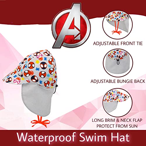 Gorro de sol para bebé de Capitán América Marvel en color gris con lazo 4