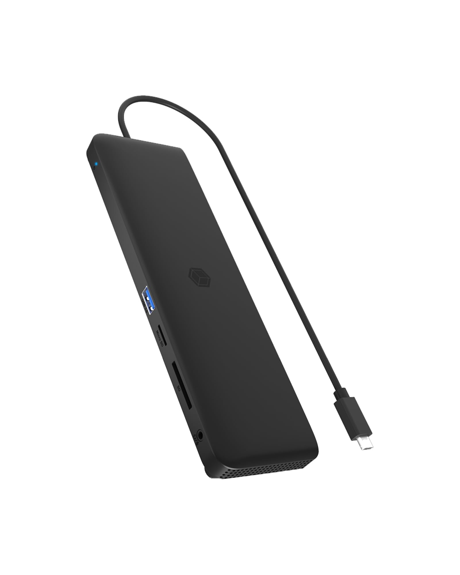ICY Box USB-C Docking Station (11-in-1) für 3 Monitore (2X HDMI und 1x DP), 4K 60Hz, 4X USB 3.0 HUB, 100W PD, Gigabit Ethernet, Kartenleser, IB-DK2116-C