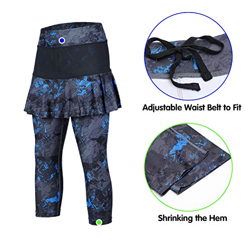 Image of ANIVIVO Skirted Legging for Women, Yoga Legging with Skirts &Women Tennis Leggings Clothes Pockets