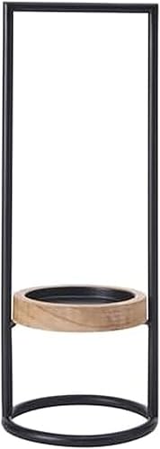 Elements Portavelas de metal y madera