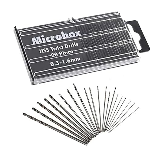 Veltrix - 20 Pcs Mini HSS Twist Drill Bit Set (0.3-1.6mm) | Precision Micro Bits for Resin, Wood, Plastic, Models | Hand Drill Kit with Storage Box for DIY Crafts and Hobby Projects-image-43