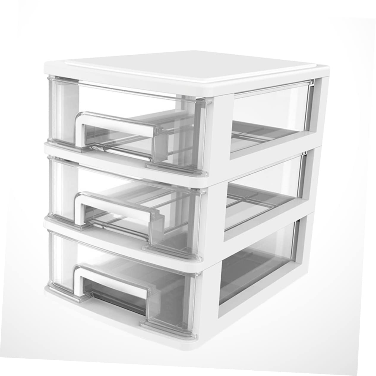 Operitacx Boîtes De Rangement En Plastique Avec Tiroirs Support Pour Articles Divers Armoire De Rangement Blanche Bureau Salle Détude Salon