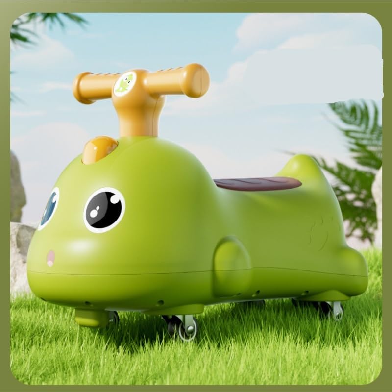 Samochodzik na huśtawce, Wiggle Car Ride On Push Tematyczne dinozaury Od stóp do podłogi Jeździki dla dzieci na przesuwnych samochodach chłopców(Gr锟絥)