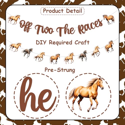 Kit kit déco anniversaire 2 ans cheval installation murale facile - 6