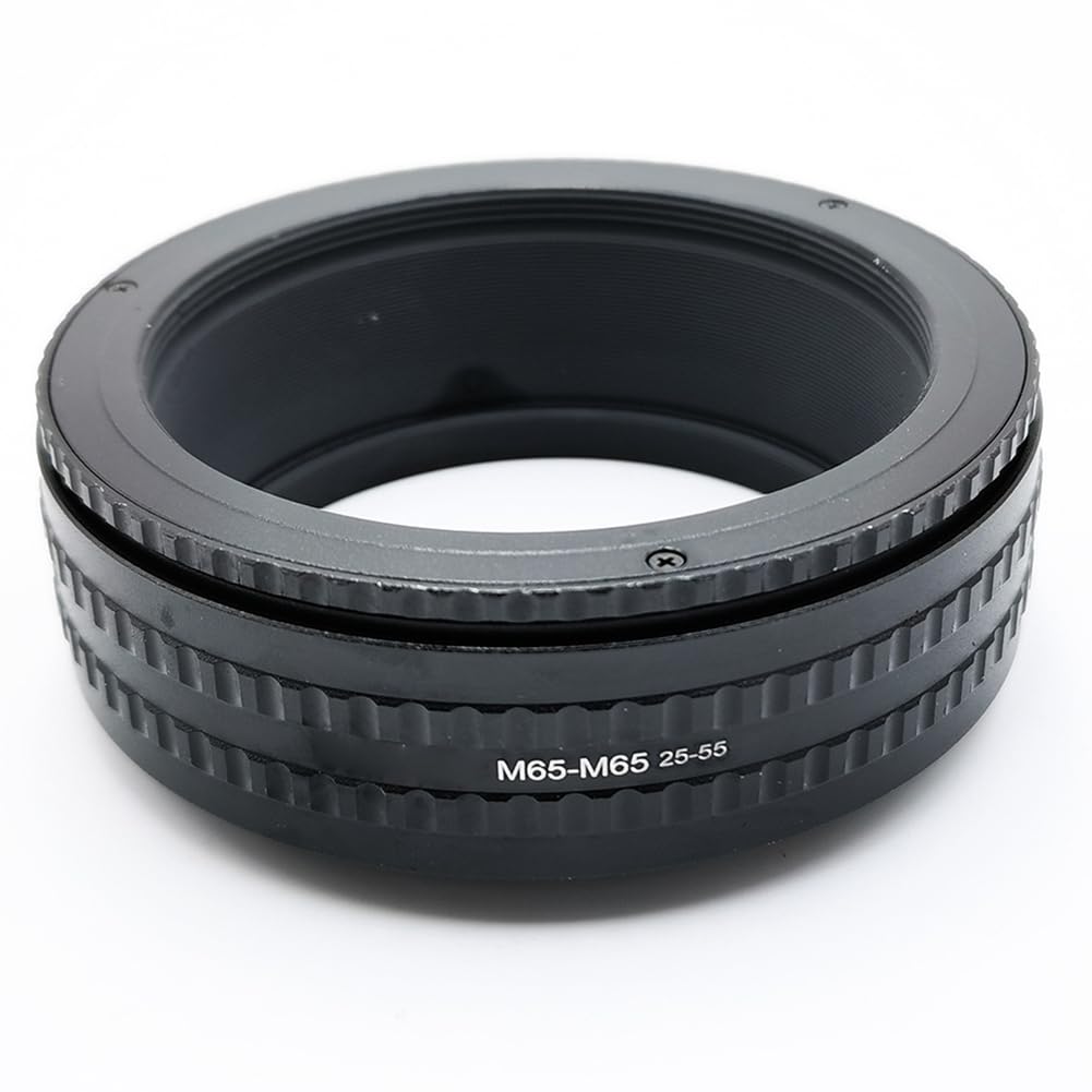 Adaptador de Anillo Helicoidal de Enfoque para Tubo de Extensión Macro de 25-55 mm (M65 A M65) para Lente de Cámara.