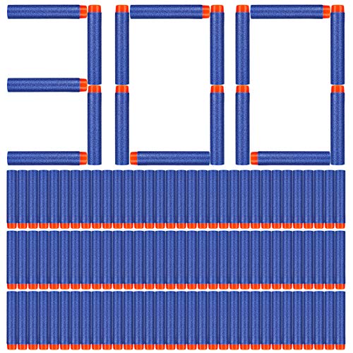 Dardos para Nerf Pistola, 300 Piezas 7.2cm Espuma Suave Dardos para Accesorios Nerf, Flechas de espuma de recarga compatibles con Pistola de juguete Nerf N-Strike Elite Series Blasters Kids Toy Cover