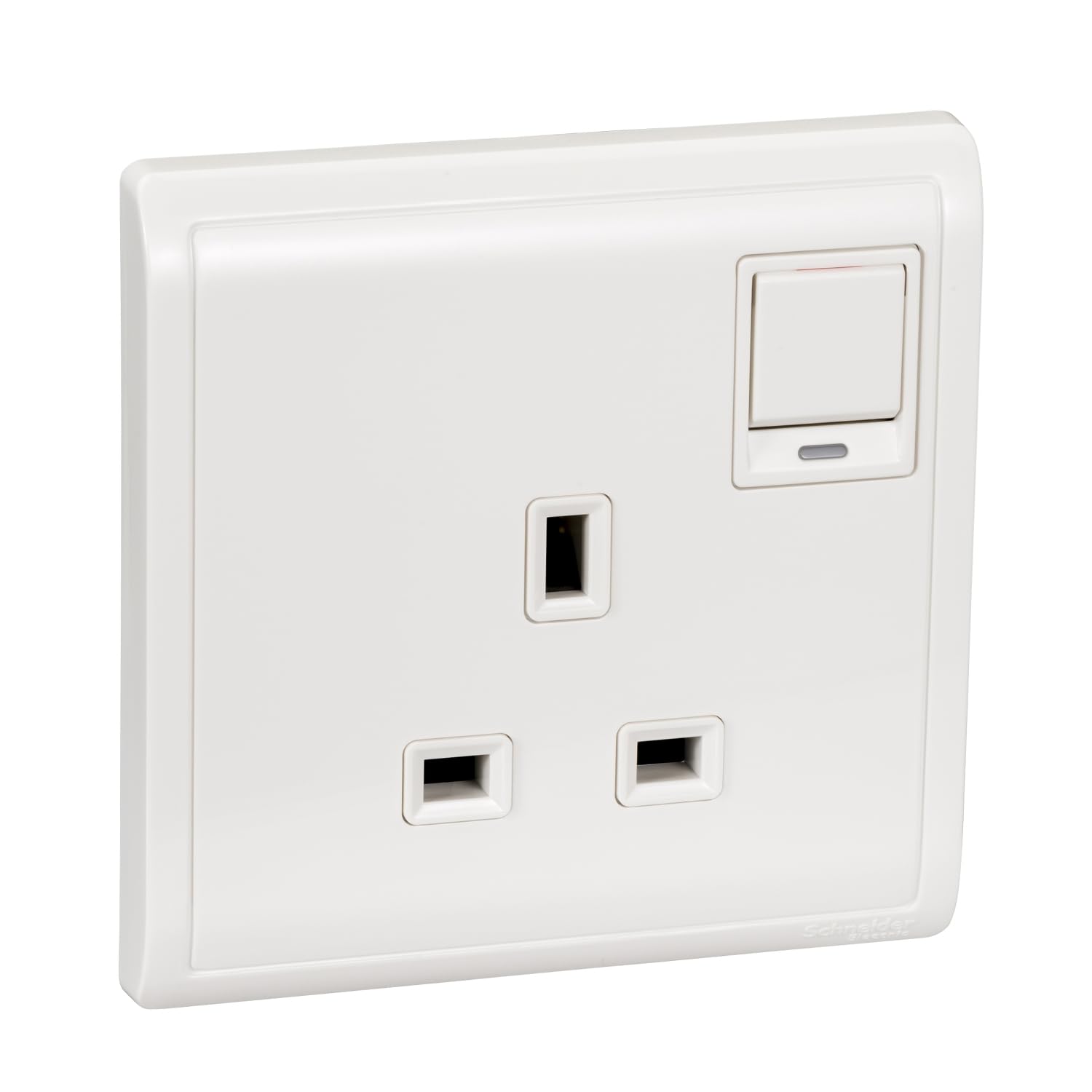 Pieno, 1 Gang, Power Socket-Outlet, 13A 250V, White, E8215N