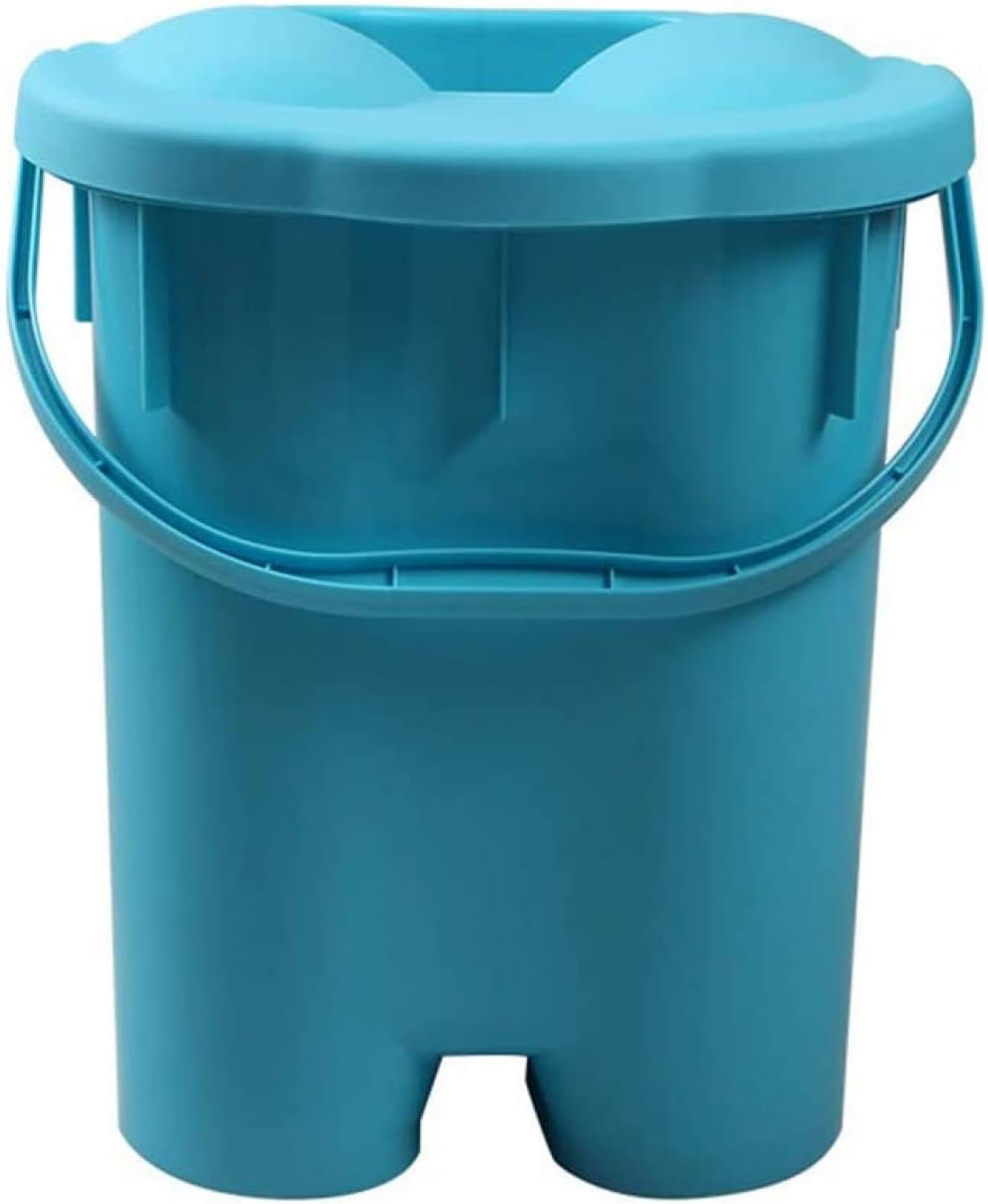 with Cover Massage Foot Bath, Plastic Foot Bucket, Barrel 20L Foot Foot Spa Foot Tub Perfect to Soften-Green