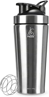 AGIS Steel Shaker Stainless Steel 700ml Leakproof Shaker Bottle with Measurement Marking, Perfect for Fitness Enthusiast &...