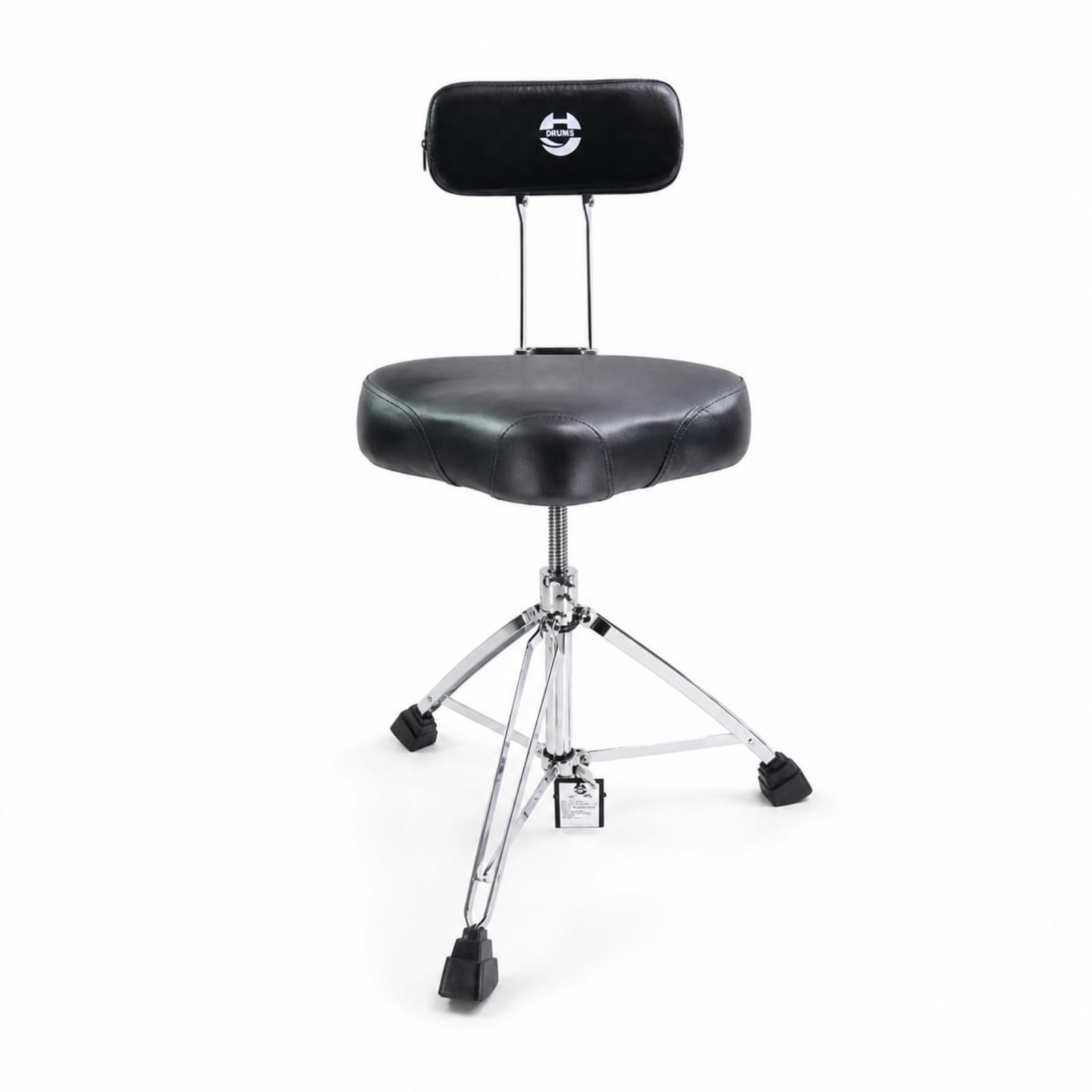 Schlagzeughocker mit Rückenlehne ergonomisch Schlagzeughocker mit Sattelsitz komfortabel Sattelsitz hub für Schlagzeuger
