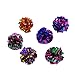 UEETEK 6pcs Mylar Crinkle Balls Jouets pour chats Best Interactive Crinkle Cat Toy Balls Jamais les meilleurs jouets indépendants Pet Kitten Cat pour Fat Real Cats Kittens Exercise (aléatoire)