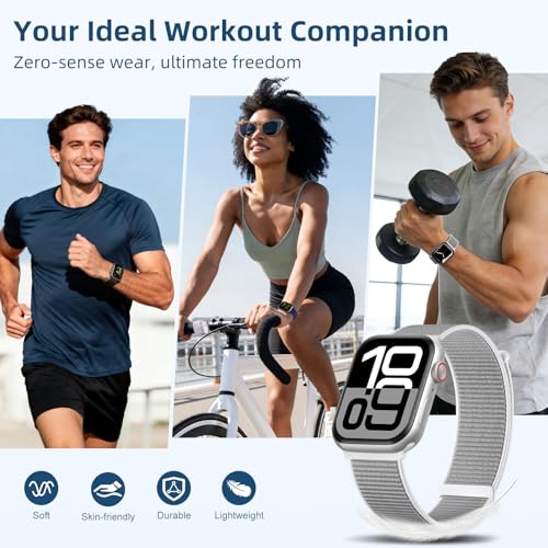 3 Pack Nylon Band Compatible with Apple Watch Bands for Women Men - image 5
