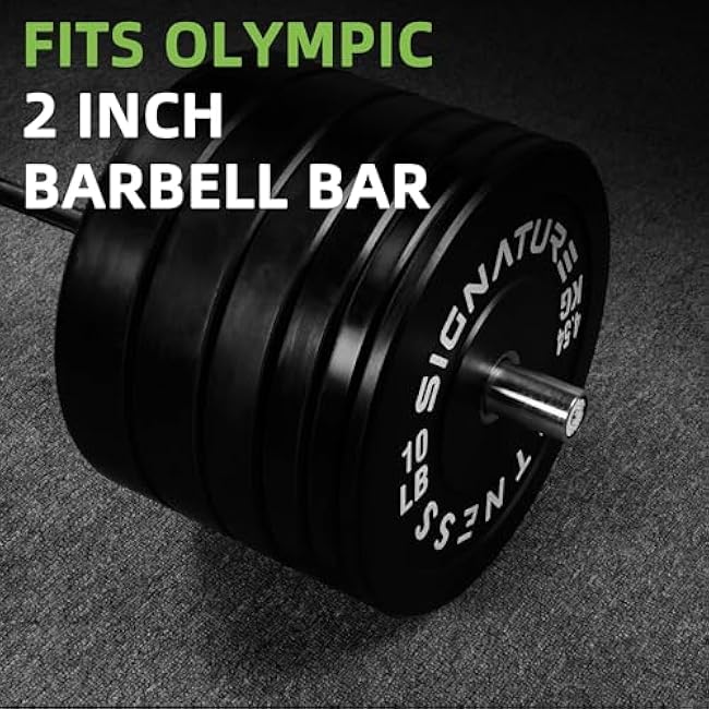 Olympic Bumper Plates Set, 2 Weight Plates for Strength Training & Weightlifting, Paris or Set or Set with Barbell, Multiple Options