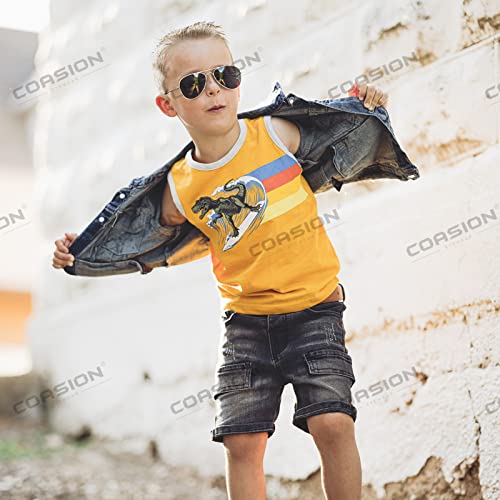 COASION Classic Polarized Small Aviator Sunglasses for Kids Baby Girls Boys Age 2-10 50MM3