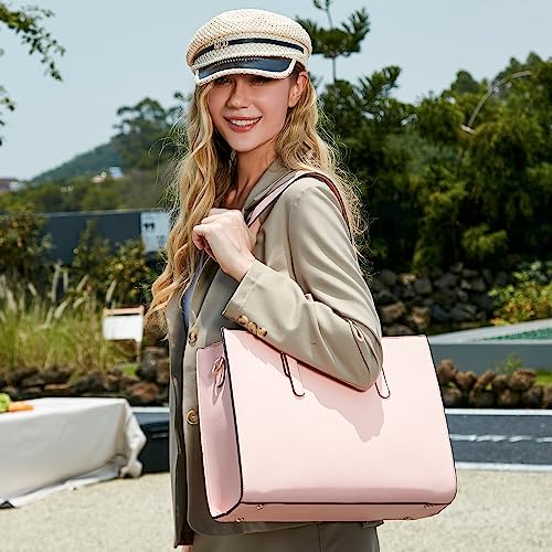 Image of Women Fashion Synthetic Leather Handbags Tote Bag Shoulder Bag Top Handle Satchel Purse Set