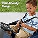 Best Choice Products Kids 12V Electric Ride On Car Officially Licensed Ford Mustang w/Parent Control, LED Lights, 2 Speeds, Bluetooth - Blue