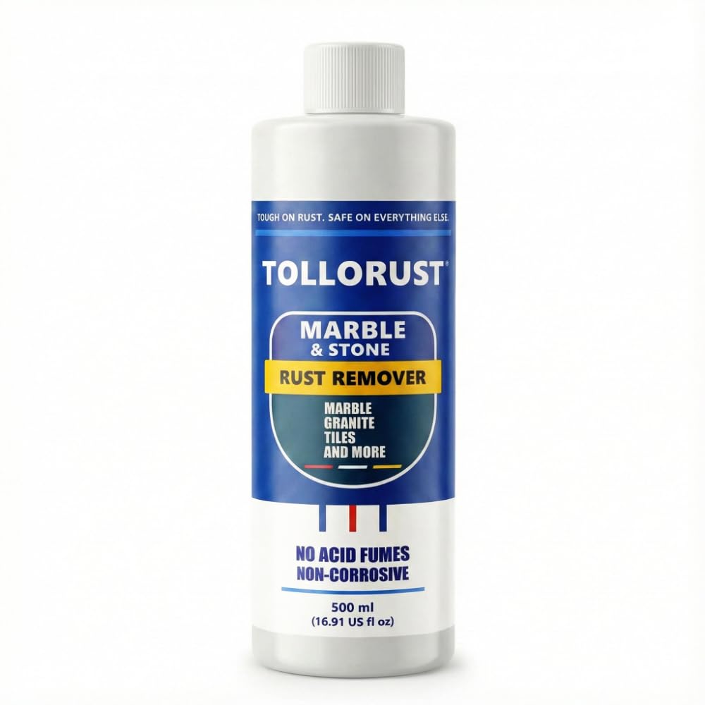Tollorust Marble & Stone Rust Remover, Non-Corrosive & Safe, 500 ml