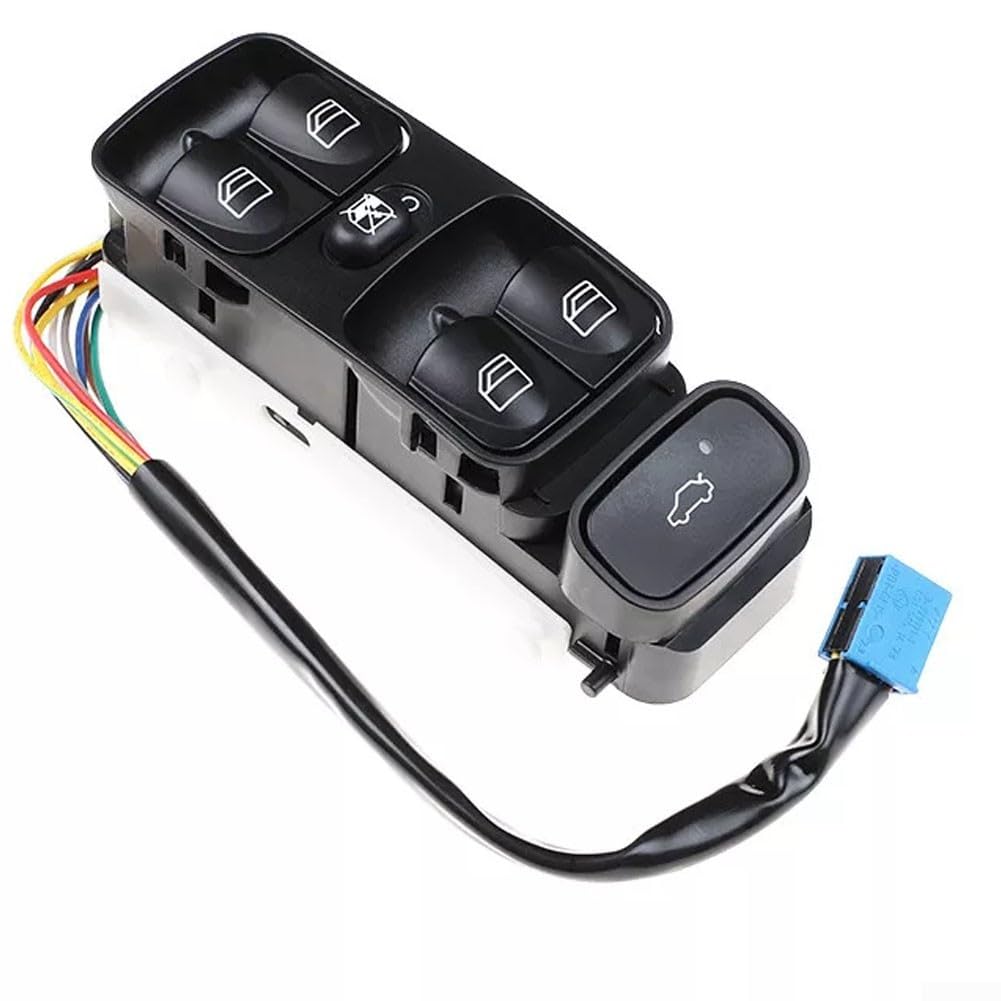 Zilimontt Interruptor de ventana principal para Mercedes Benz Clase C W203 C180 C200 C220 Número OEM: 2038200110DX 2038200110 Interruptor de elevalunas eléctrico para coche