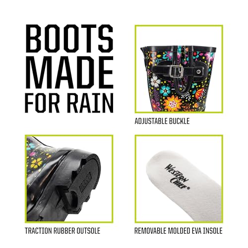 Western Chief Women's Tall Waterproof Rain Boot Outdoor Garden Shoes4