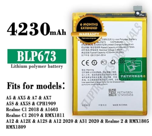 Image of BLP673 Battery for Oppo A7 / A5 / A5s / A3S / 2 / C1 / Battery with 6 Month Warranty**** (U142)