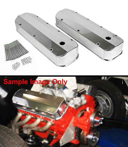BBC Chevy 454 Fabricated Aluminum Valve Covers Polished 427 Big Block Chevy 396
