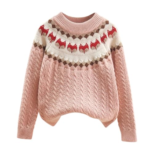 Suéter suelto para niños ideal para tardes de invierno y fotos navideñas