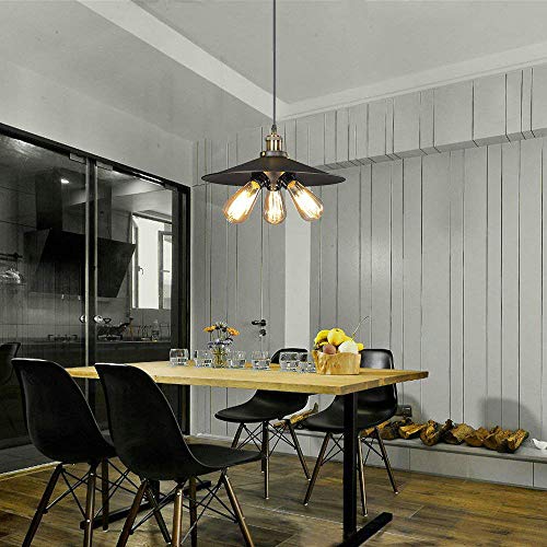 Plafonnier suspension industriel E27 pour éclairage de cuisine - 3