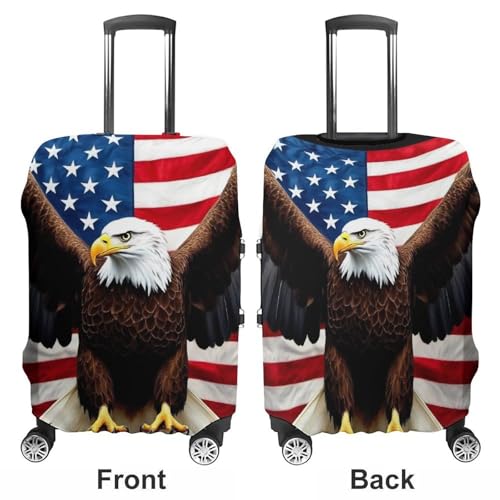 Carry On Luggage Cover American Eagle Flag (4) Anti Scratch Travel Luggage Cover Suitcase Protector Suitcase Covers3