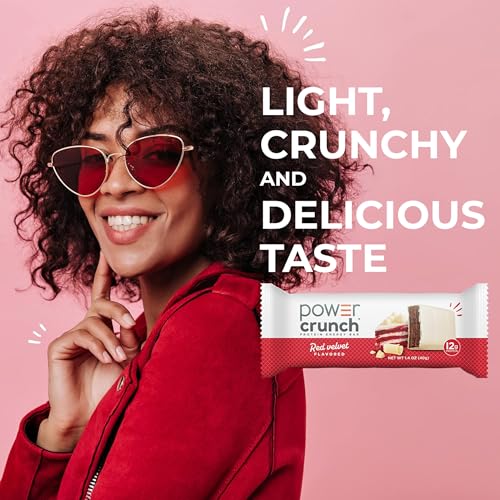 Image of Power Crunch Protein Energy Wafer Bars, Red Velvet, 1.4 Ounce (12 Count)
