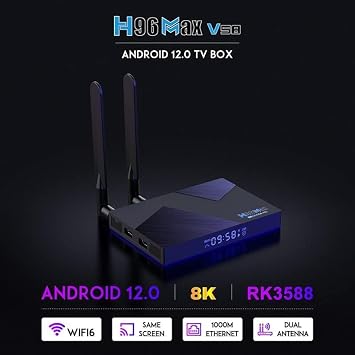 4K/8K Android TV Box, RK3588 Quad-Core, 8GB RAM, 64GB ROM, WIFI 6, Dual Bluetooth 5.0, USB 3.0, Streaming Set Top Box - Enhance Your Home Entertainment Experience