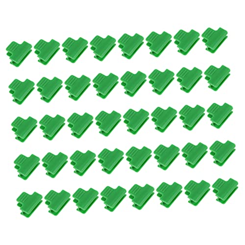 ibasenice 40piezas Abrazaderas Invernadero Abrazaderas Cubiertas Hileras Pinzas Clips Soporte Extensiones Plantas