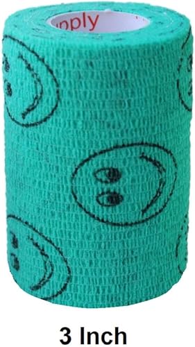 Miniatura 283 de Cinta adhesiva para veterinarios (negro) (paquete de 2) (4 pulgadas x 15 pies), autoadhesiva, adherente, cohesiva, flexible, autoadhesiva, rollo