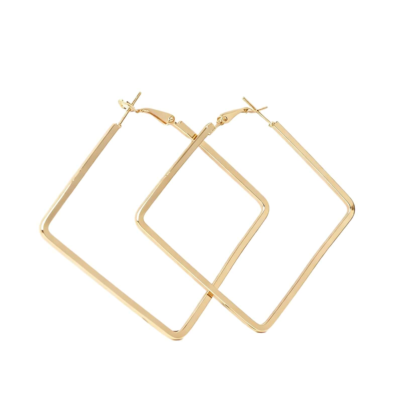 Aissmmeio Women's Geometric Square Earrings，Hypoallergenic Stainless Steel, 3D Cubic Design, Minimalist Jewelry for Her 1 ...